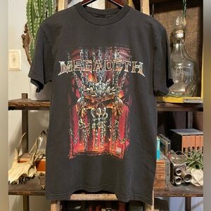 Vintage 90’s Megadeth Chaos Comics Promo T-Shirt Size Medium Metal Giant Tag GUC
